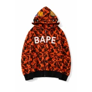 Bape XO Orange Black Camo Hoodie