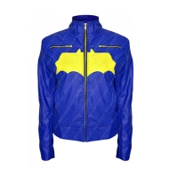 Batgirl Blue Leather Jacket