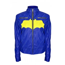 Batgirl Blue Leather Jacket