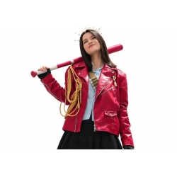 Becky Armstrong Girl From Nowhere The Reset Red Leather Jacket