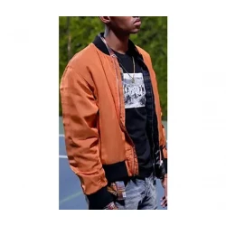 Bel-Air Will Smith Orange Bomber Jacket