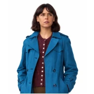 Belen Cuesta The Child 2026 Blue Cotton Coat