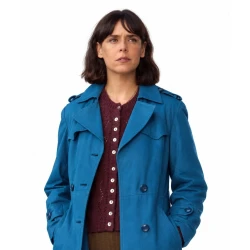 Belen Cuesta The Child 2026 Blue Cotton Coat