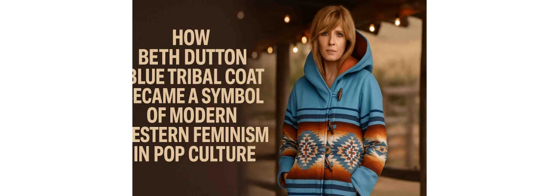 How Beth Dutton Blue Tribal Coat Became a Symbol of Modern Western Feminism in Pop Culture