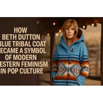 How Beth Dutton Blue Tribal Coat Became a Symbol of Modern Western Feminism in Pop Culture