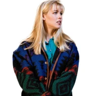Beverly Hills 90210 Jennie Garth Multicolor Wool Jacket