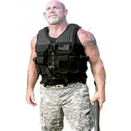 Bill Goldberg Check Point Tj Leather Vest