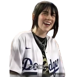 Billie Eilish Dodgers Baseball Shirt