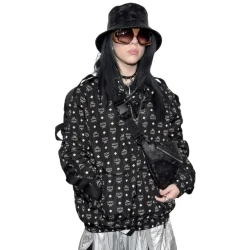 Billie Eilish Printed Bomber Jacket