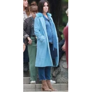 Bird Box Sandra Bullock Blue Coat
