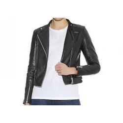 Cropped Black Leather Jacket For Women Cropped Black Leather Jacket For Women
