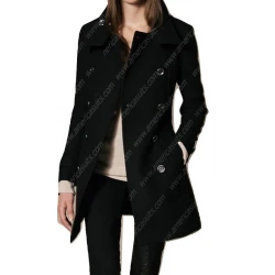 Womens Double Breasted Coat