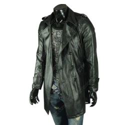 Black Long Trench Coat 