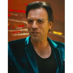 Black Mask Birds of Prey Velvet Blazer Coat