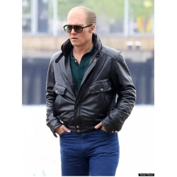 Black Mass Johnny Depp Black Leather Jacket