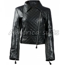 Black Quilted Leather jacket For Women On Sale Black Quilted Leather jacket For Women On Sale