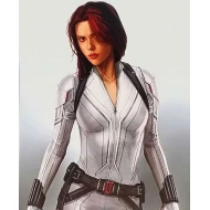 Black Widow Scarlett Johansson White Jacket