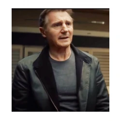 Blacklight Liam Neeson Leather Jacket
