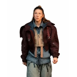Blade Runner 2099 Hunter Schafer Burgundy Jacket