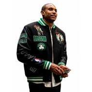 Boston Celtics Black Varsity Jacket
