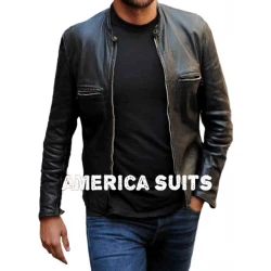 Bradley Cooper Movie Limitless Black Leather Jacket