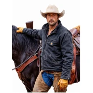 Brandon Sklenar The Rescue 2027 Black Cotton Jacket