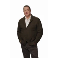 Brendan Fraser Pressure 2026 Brown Wool Coat