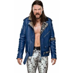 Brian Kendrick Blue Leather Jacket
