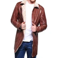 Mens Brown Shearling Coat