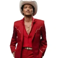 Bruno Mars Red Suit