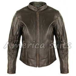 Cafe Racer Leather Jacket