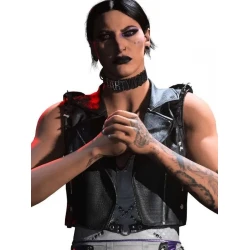 Call Of Duty Rhea Ripley Black Leather Vest Call Of Duty Rhea Ripley Black Leather Vest