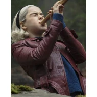 Chilling Adventures of Sabrina Maroon Pea Coat