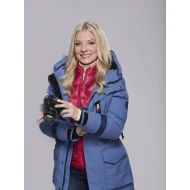 Chloe Love on Iceland Blue Coat