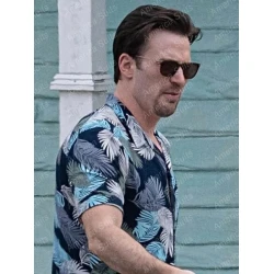 Chris Evans Pain Hustlers 2023 Floral Shirt Chris Evans Pain Hustlers 2023 Floral Shirt