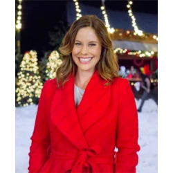 Christmas in Evergreen Ashley Williams Coat