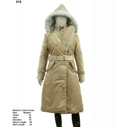 Clearance Sale Women’s Suede Cotton Trench Coat