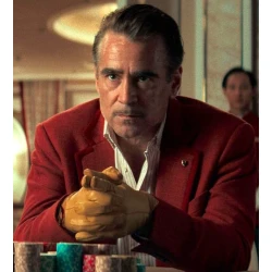 Colin Farrell Ballad of a Small Player Red Coat