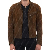 Colton Haynes Brown Cafe Racer Jacket
