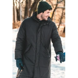 Connor Blake The Threesome Black Puffer Coat