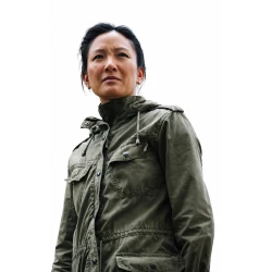 Constance Wu The Outer Threat 2026 Green Utility Jacket 