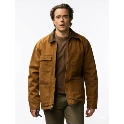 Corey Cott Law and Order SVU S27 Brown Cotton Jacket