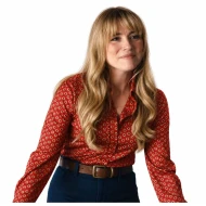 Crystal Lake 2026 Linda Cardellini Red Floral Shirt