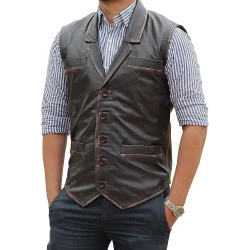 Cullen Bohannon Hell On Wheels Leather Vest