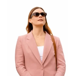 Cupertino 2026 Rachel Keller Pink Blazer