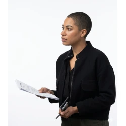 Cush Jumbo Criminal Record S2 Black Jacket Cush Jumbo Criminal Record S2 Black Jacket