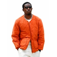 Damson Idris F1 Orange Quilted Jacket