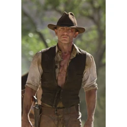 Daniels Craig Cowboys and aliens brown leather vest