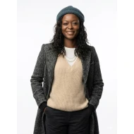 Danielle Deadwyler Rooster 2026 Grey Wool Coat