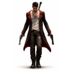 Dante Devil May Cry Black Leather Long Coat